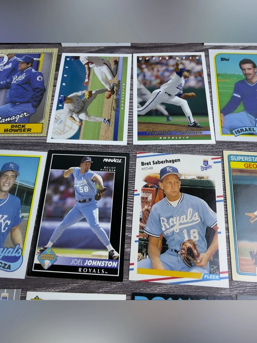 Kansas City Royals Card Lot of 24 Brett Saberhagen Tartabull +